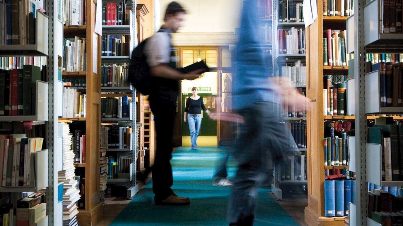 Library shelves